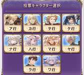 【グラブル】12周年記念スキン投票が11/12 4:59まで開催中！記念の新スキンを得るのは一体どのキャラに…！？のサムネイル画像