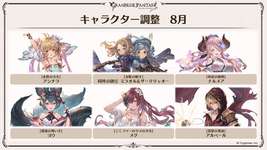 【グラブル】キャラクター調整が8月/10月に実施！6名づつ合計12名、恒常SSRや季節限定など様々なキャラが対象にのサムネイル画像