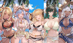 【グラブル】 空の世界のために頑張ってる子たちがたまの休みに羽を伸ばす姿に元気を貰えるというか…のサムネイル画像